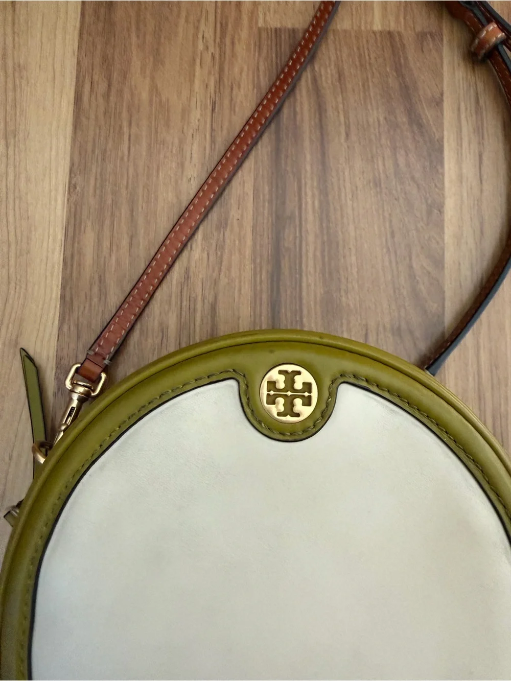 Tory Burch T Monogram Color-Block Circle Bag